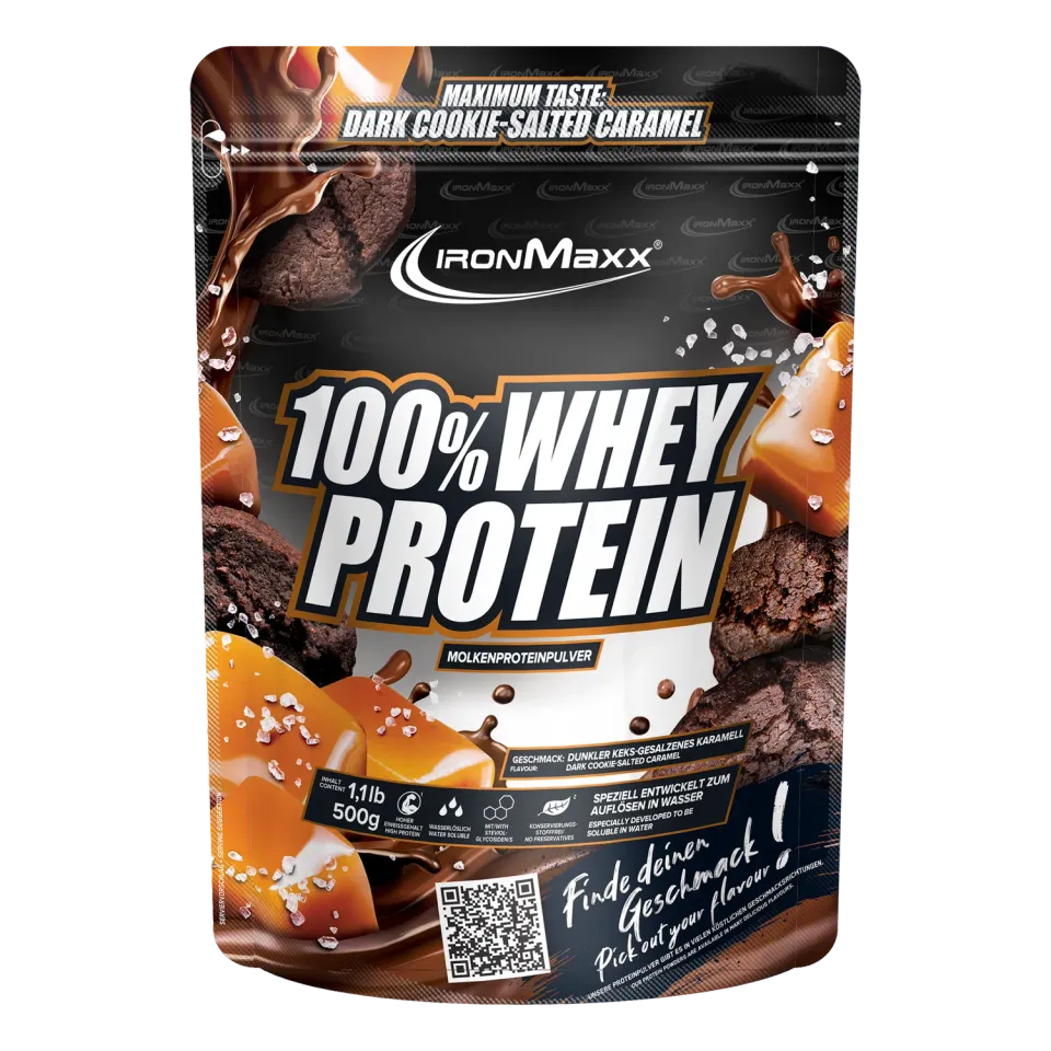 IronMaxx 100% Whey Protein Dark Cookie Salted Caramel 500g