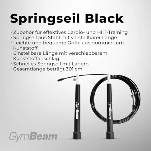 GymBeam Springseil 301cm verstellbar Stahl