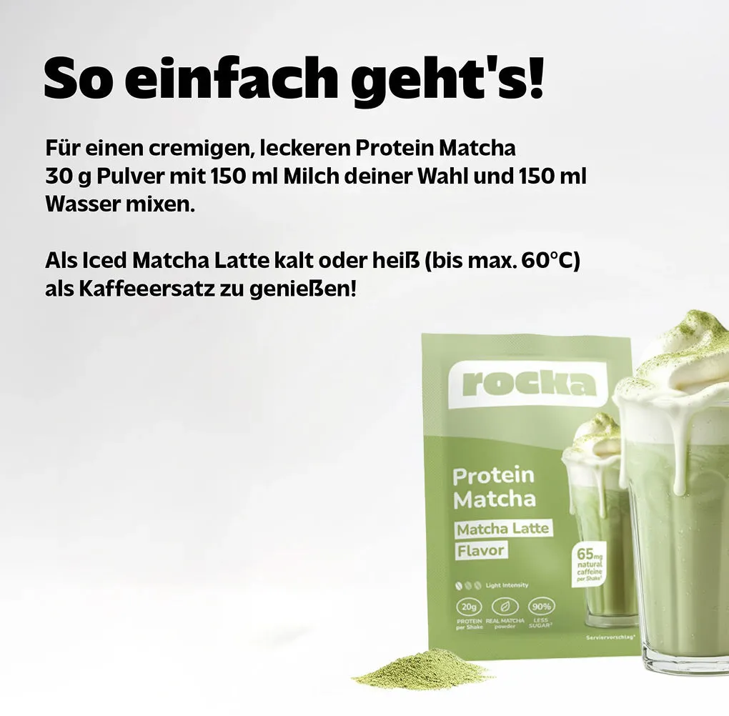Rocka Protein Matcha Latte Probe 30g vegan