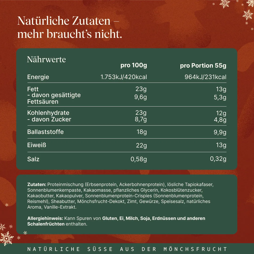Vetain Crispy Proteinriegel Lebkuchen vegan