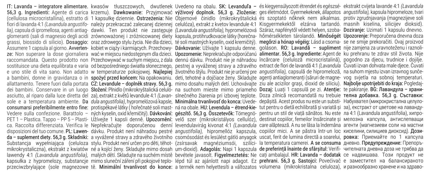 GymBeam Lavendel CAPS Kapseln 90 Stk 4:1 Extrakt