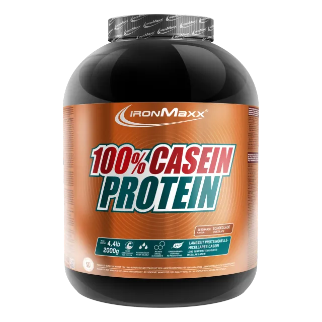 IronMaxx 100% Casein Protein Pulver Schokolade 2000g Slow Release