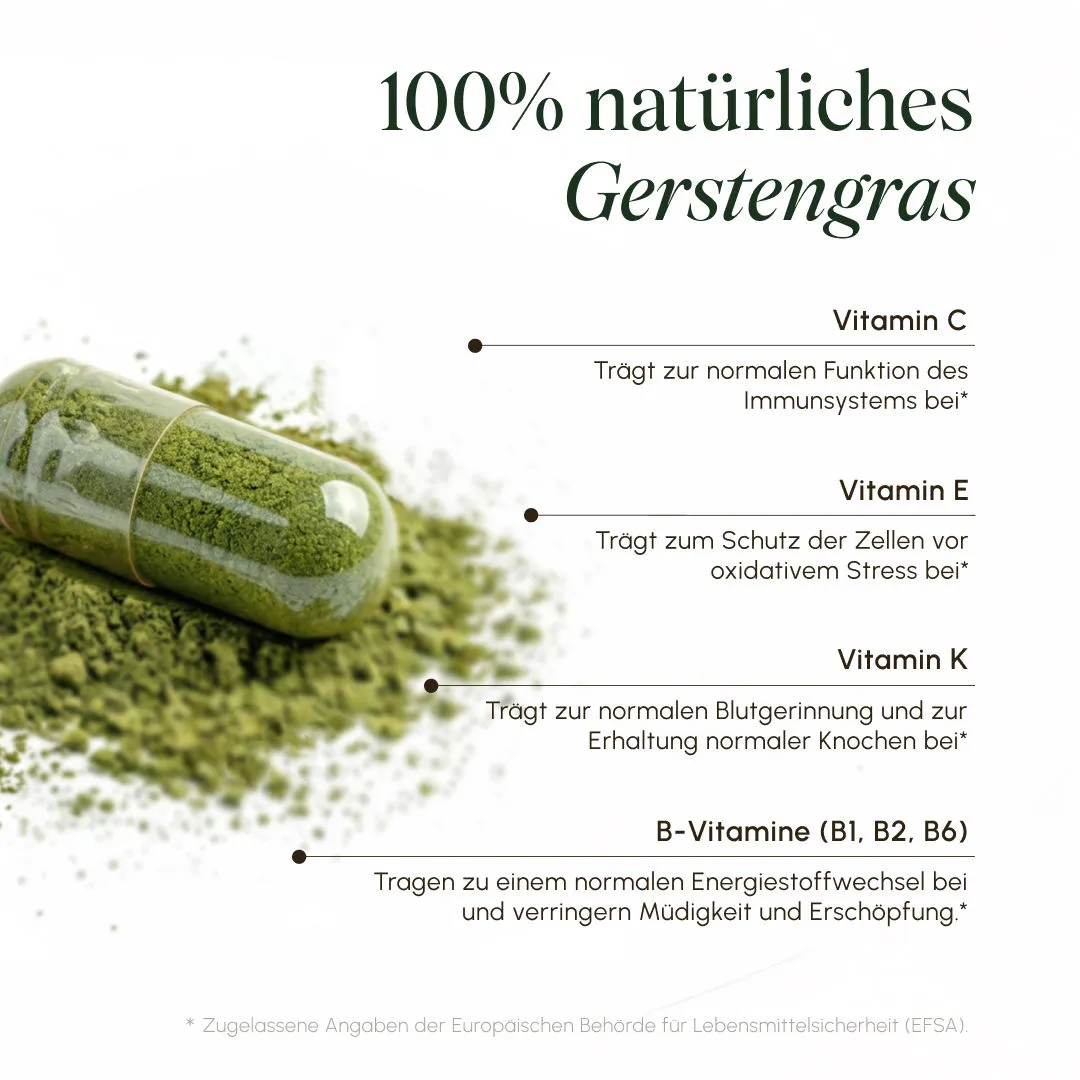 Vetain Bio Gerstengras Kapseln 180 Stück pur vegan