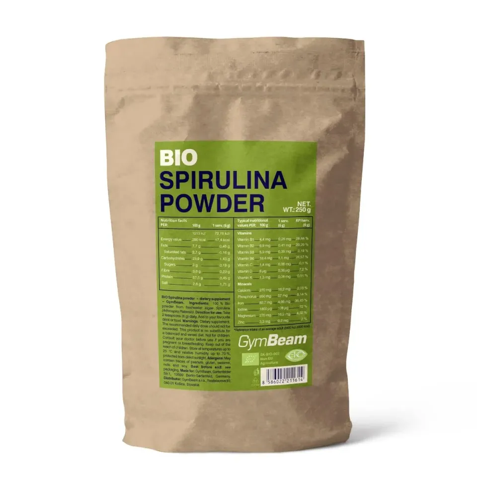 GymBeam Bio Spirulina Pulver 250g vegan