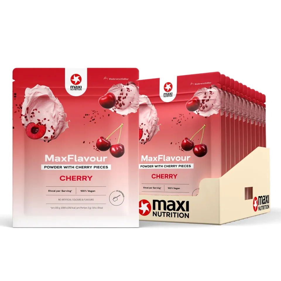 MaxiNutrition MaxFlavour Cherry Geschmackspulver 12x30g zuckerfrei
