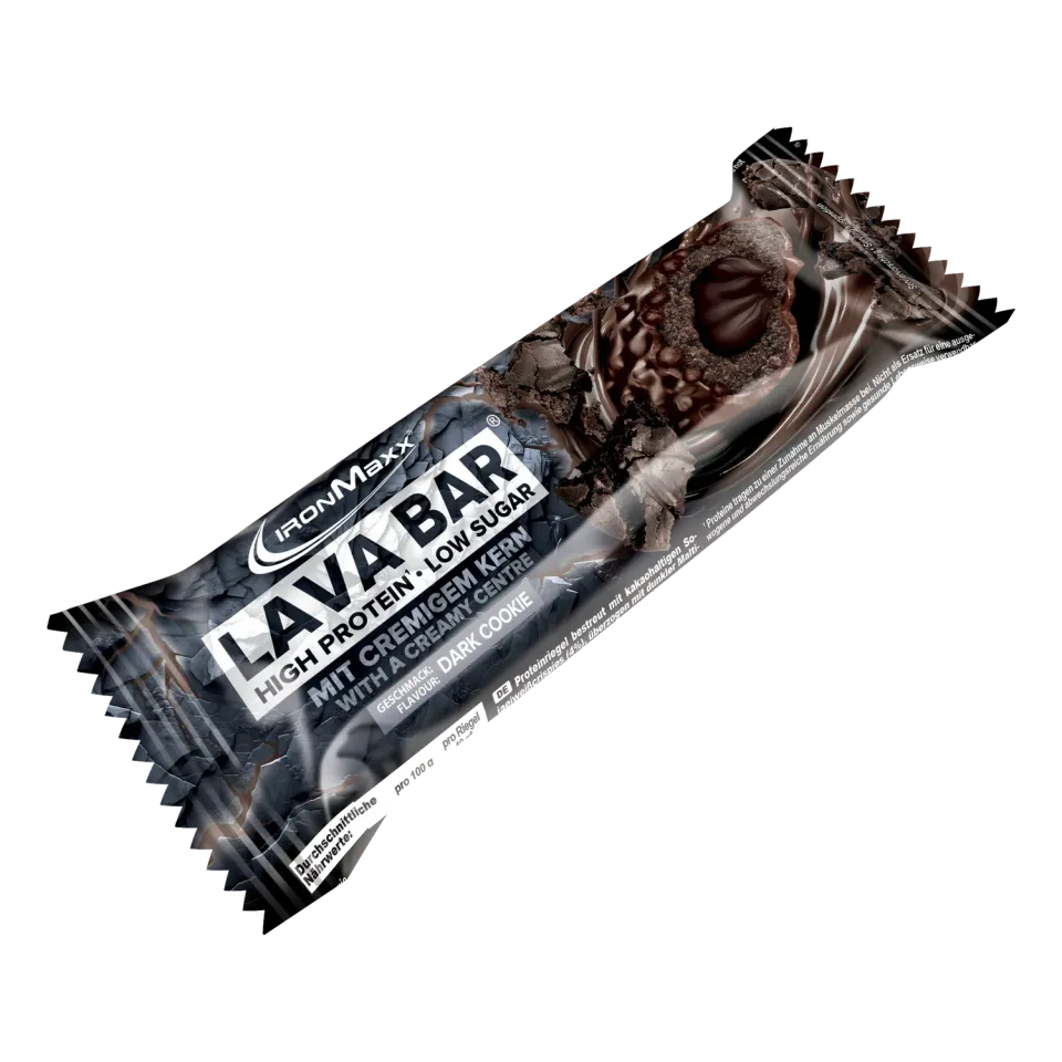 IronMaxx Lava Bar Proteinriegel Dark Cookie 40g Low Sugar