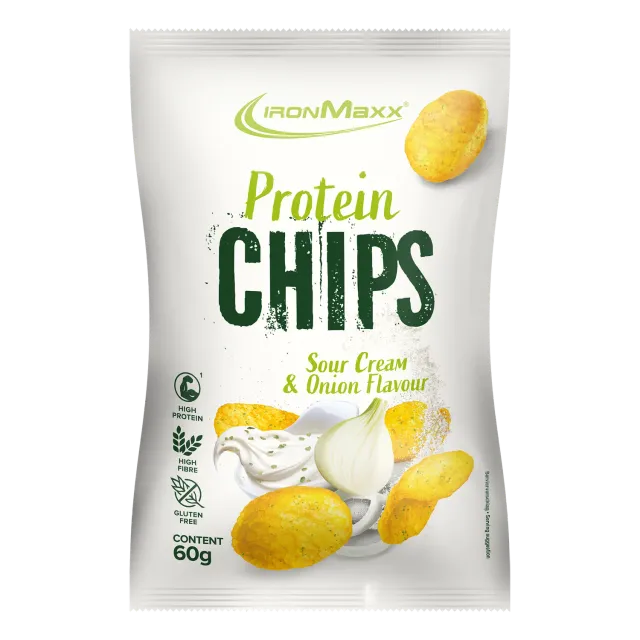 IronMaxx Protein Chips 3.0 60g Sour Cream Onion gebacken