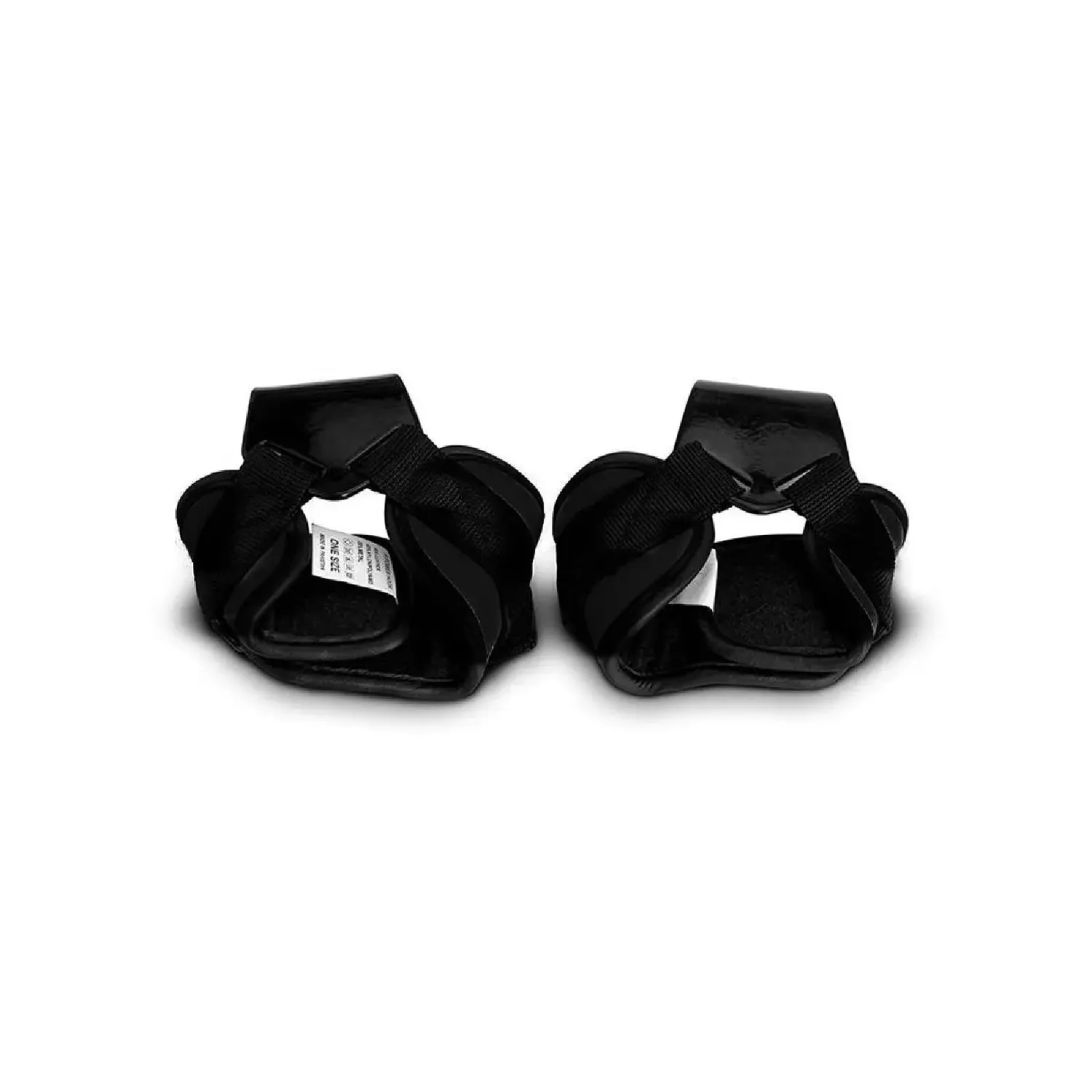 GymBeam Zughilfen mit Haken Leder Schwarz-Gelb