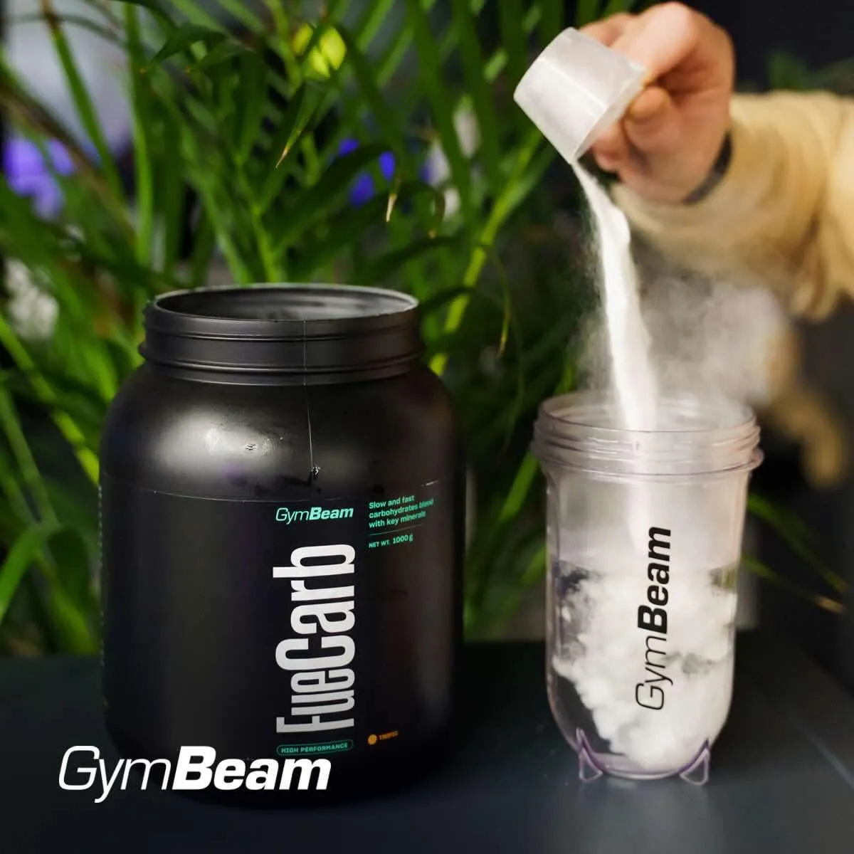 GymBeam FueCarb Pulver 1000 g Tropisch mit Vitargo