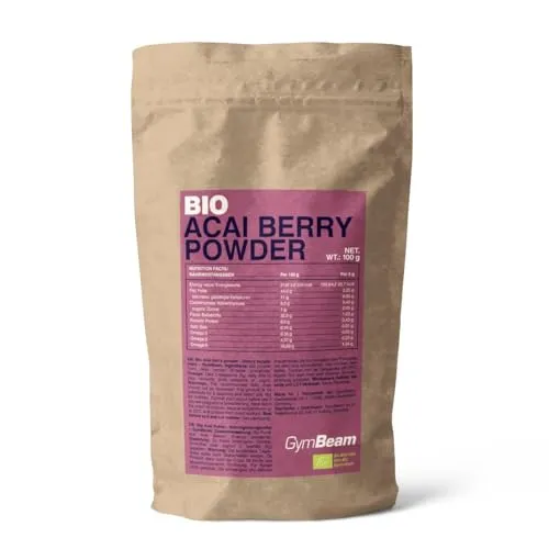 GymBeam Bio Acai Pulver 100 g vegan Ballaststoffe