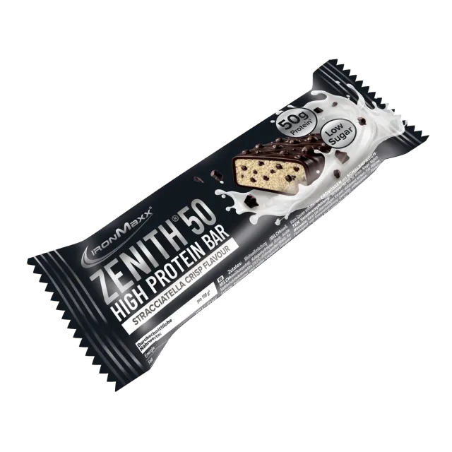 IronMaxx ZENITH 50 Proteinriegel 100g Stracciatella Crisp 50%