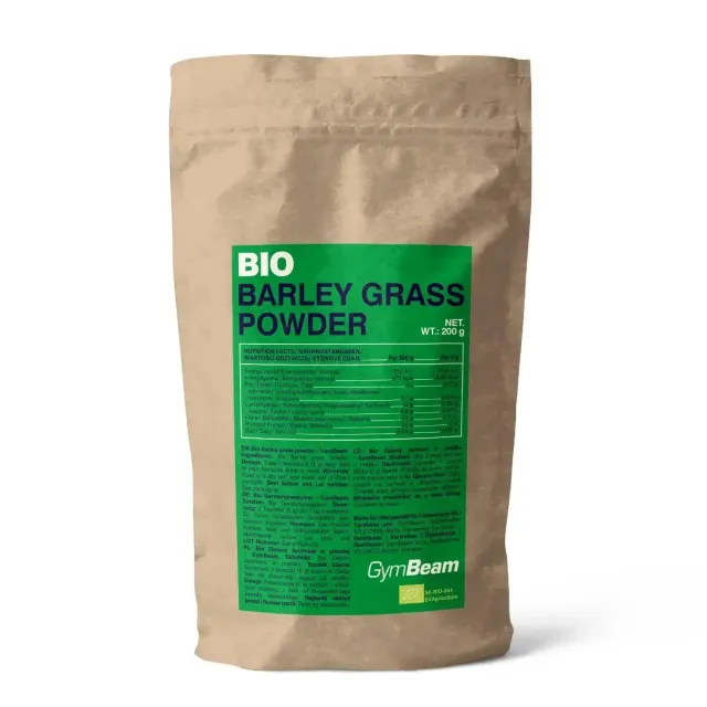 GymBeam BIO Gerstengras Pulver 200g für Smoothies