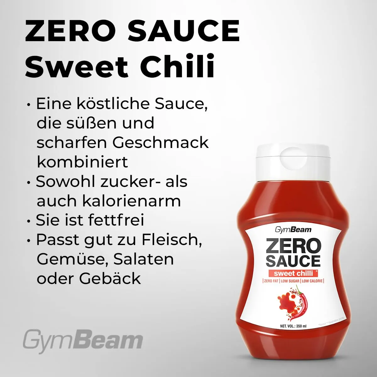 GymBeam ZERO Sauce Sweet Chilli 350 ml light