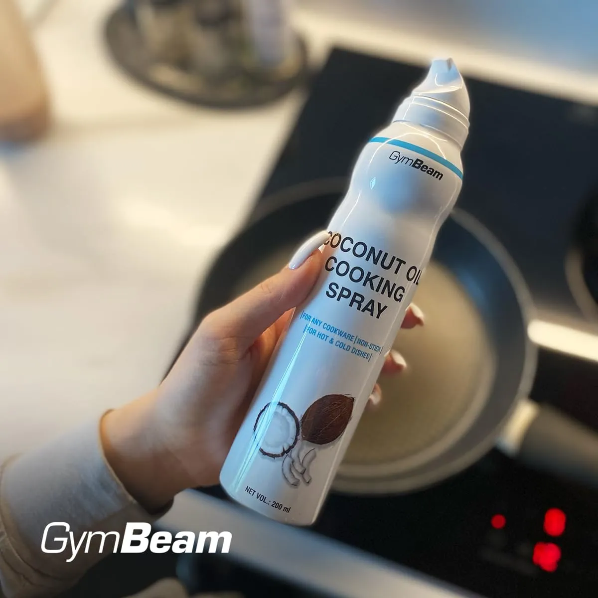 GymBeam 100% Kokosöl-Spray 200 ml neutral Diät