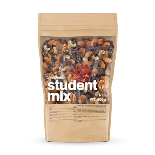 GymBeam Student Mix Nüsse 500 g ohne Zuckerzusatz