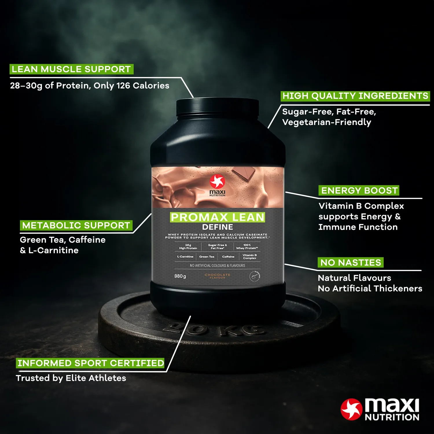 MaxiNutrition Promax Lean Schoko Proteinpulver für Diät
