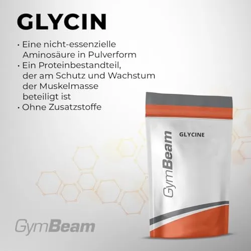 GymBeam Glycinpulver Aminosäuren 250g für Schlaf