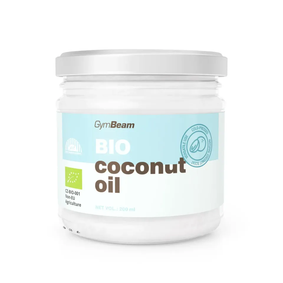 GymBeam Kokosnussöl bio 200 ml kaltgepresst
