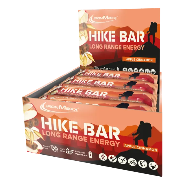 IronMaxx Hike Bar Energieriegel 12x60g Apple Cinnamon vegan
