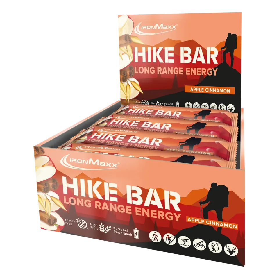 IronMaxx Hike Bar Energieriegel 12x60g Apple Cinnamon vegan