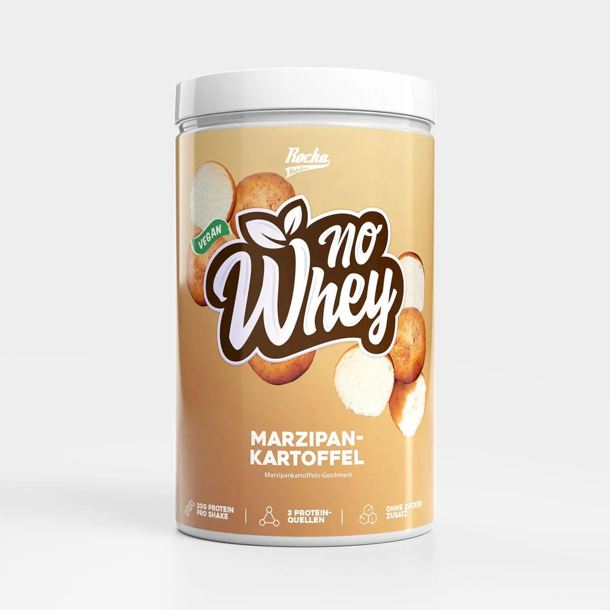 Rocka Nutrition Protein Shake veganes Proteinpulver 900g cremig