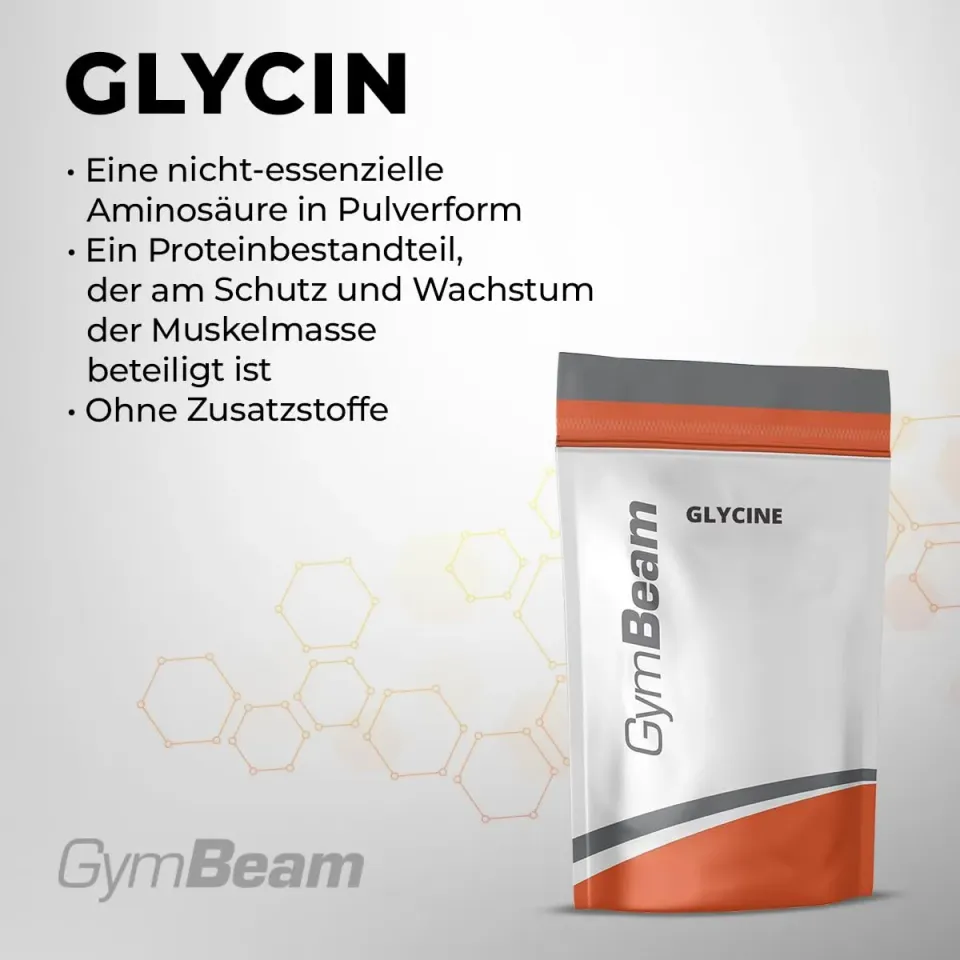 GymBeam Glycinpulver Aminosäuren 250g für Schlaf