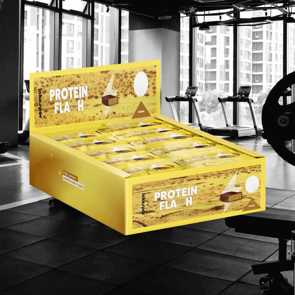 Inkospor X-Treme Protein Flash Riegel Banane 30x65g 26% Protein