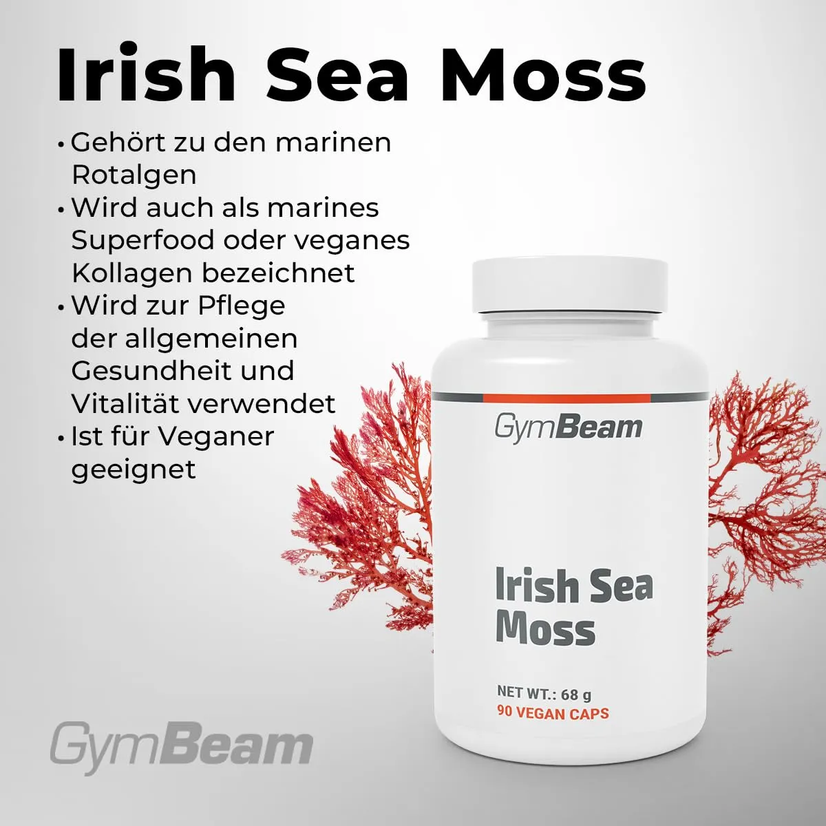 GymBeam Irish Sea Moss Kapseln 90 Caps vegan