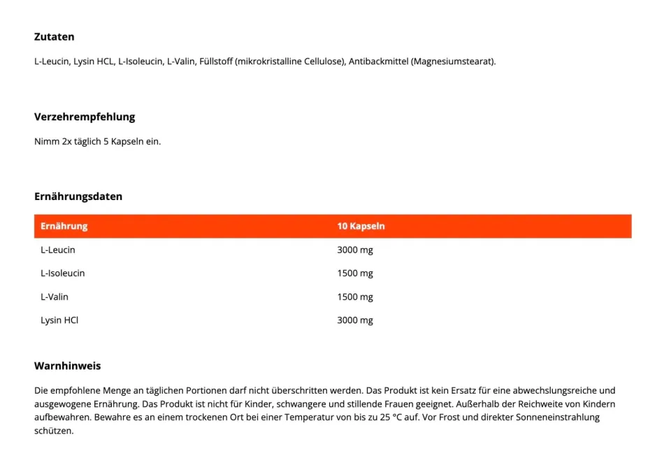 GymBeam BCAA + Lysin 900 Aminosäuren 300 Tabs