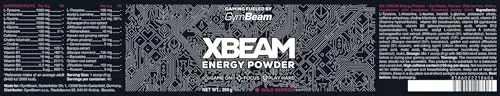 GymBeam Xbeam Energy Powder Booster Wild Berries 360 g Koffein
