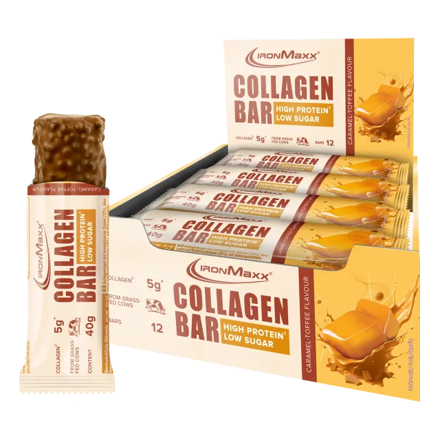 IronMaxx Collagen Bar Proteinriegel 12x40g Caramel