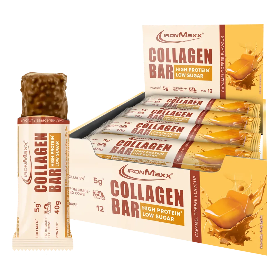 IronMaxx Collagen Bar Proteinriegel 12x40g Caramel