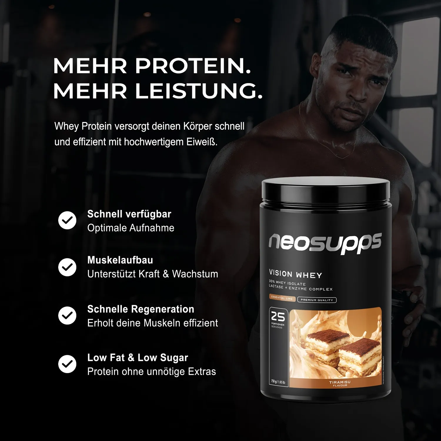 Neosupps Vision Whey Tiramisu Whey Protein 750g