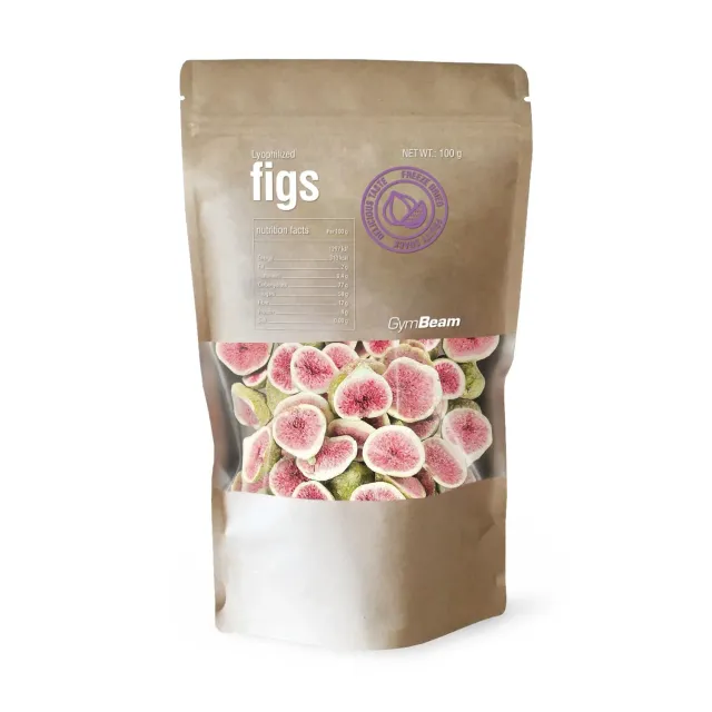 GymBeam Gefriergetrocknete Feigen Snack 100g ohne Zucker