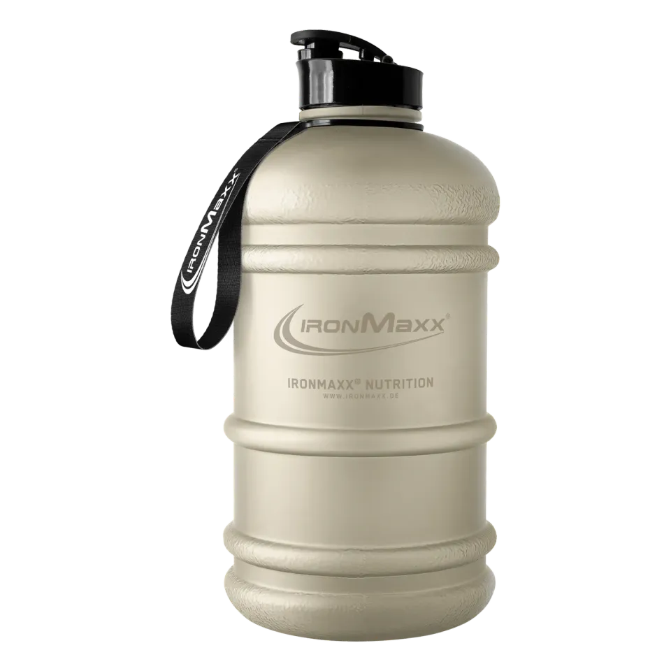 IronMaxx Water Gallon Trinkflasche 2200ml Sandstone Beige BPA-frei