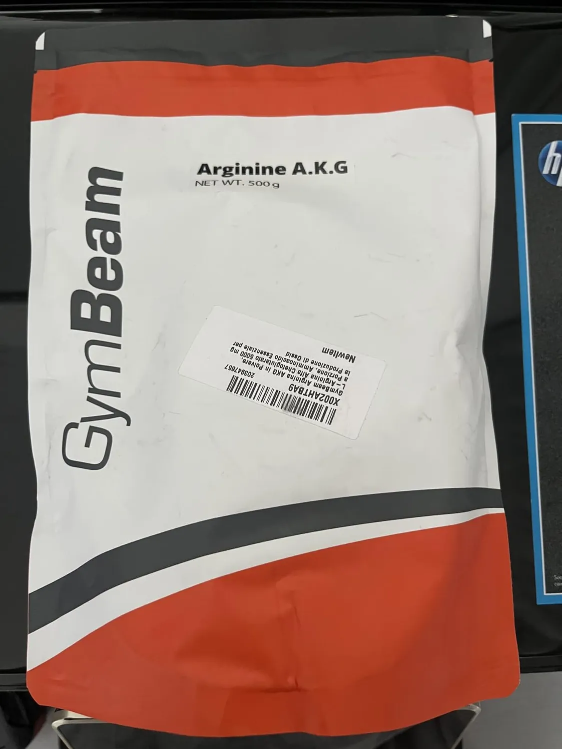 GymBeam Arginin A.K.G. Pulver neutral 500 g hochdosiert