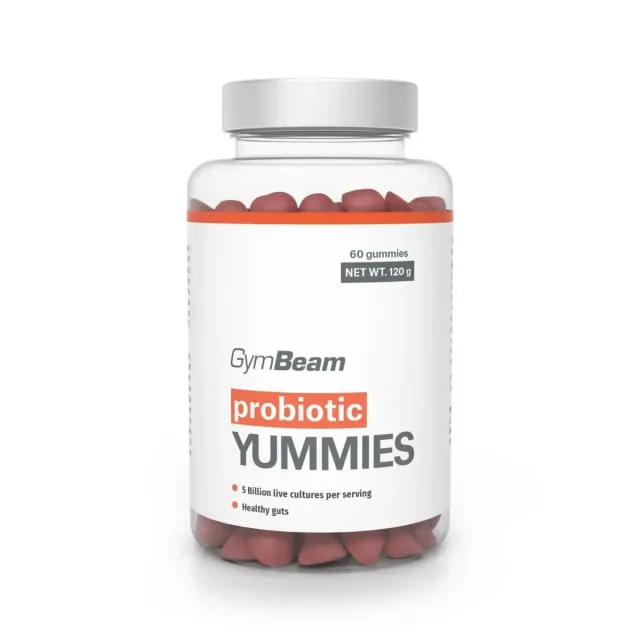 GymBeam Probiotische Gummies 60 Caps Darm 10 Mrd Kulturen