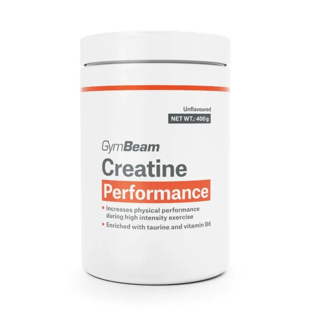 GymBeam Creatine Performance Kreatinpulver 400g neutral mit Taurin