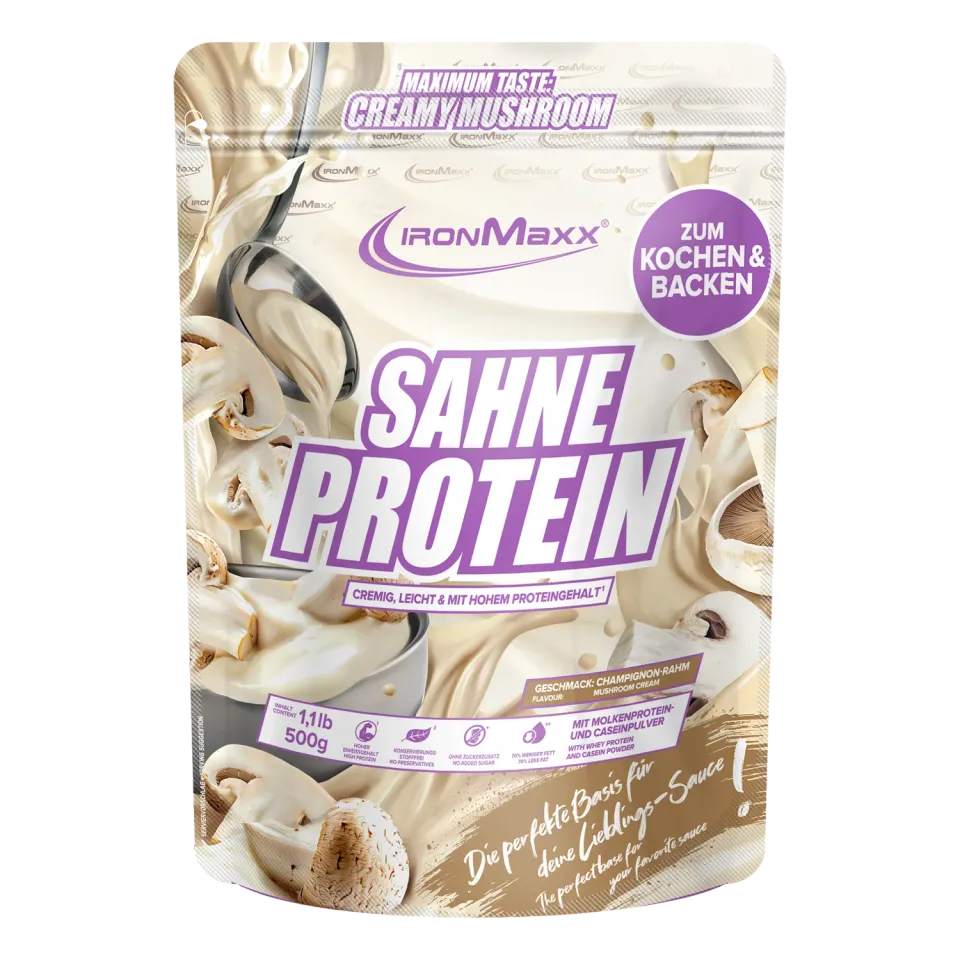 IronMaxx Sahne Protein Champignon Rahm Sahne 500g High Protein
