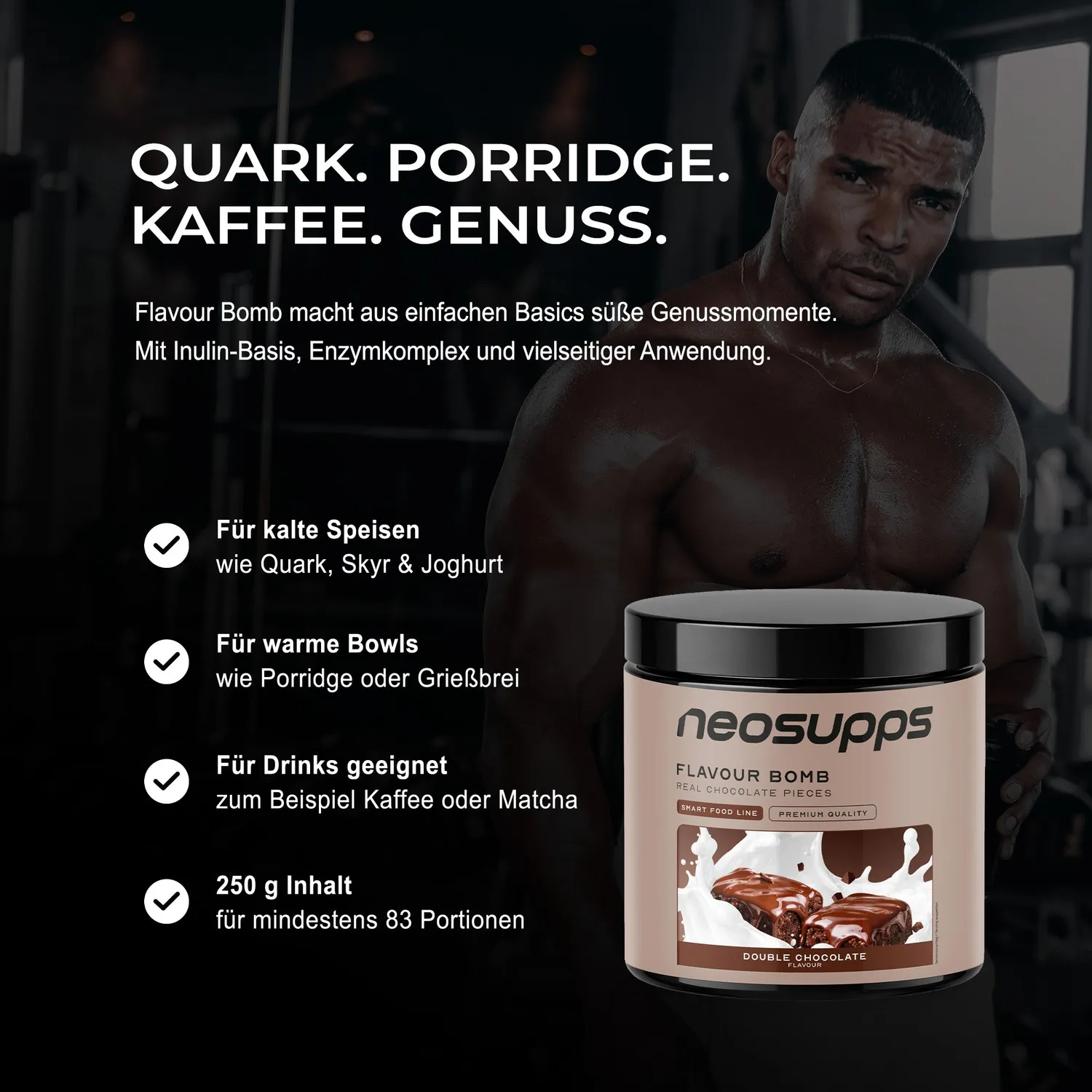 Neosupps Flavour Bomb Geschmackspulver Double Chocolate 250g