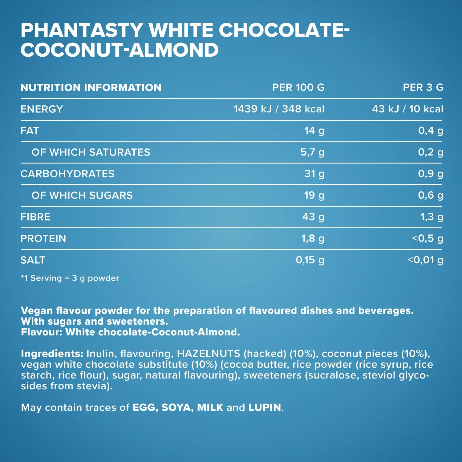 IronMaxx SqueeZero Phantasty Sauce White Choc 250g