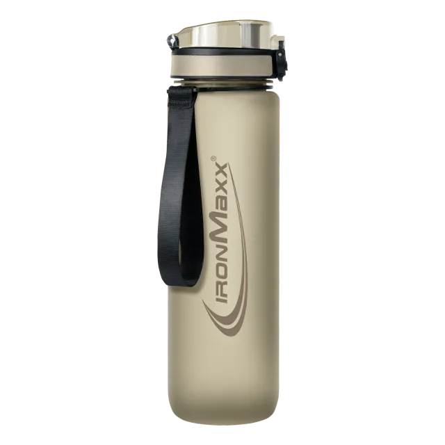 IronMaxx Sport Water Bottle Trinkflasche Sandstone Beige 1000ml