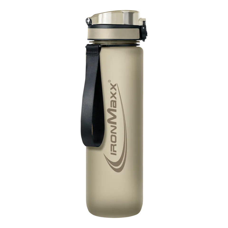 IronMaxx Sport Water Bottle Trinkflasche Sandstone Beige 1000ml