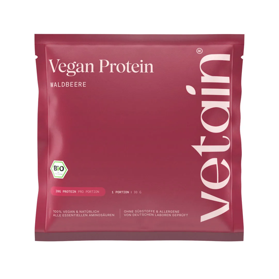 Vetain Vegan Protein Probe Proteinpulver Vanille 30g Bio