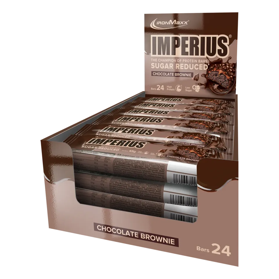 IronMaxx Imperius Proteinriegel 24x45g Chocolate Brownie High Protein