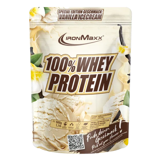 IronMaxx 100% Whey Protein 500g Vanilla Ice Cream