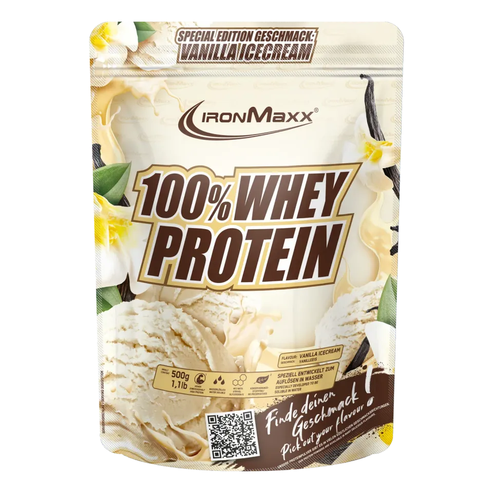 IronMaxx 100% Whey Protein 500g Vanilla Ice Cream