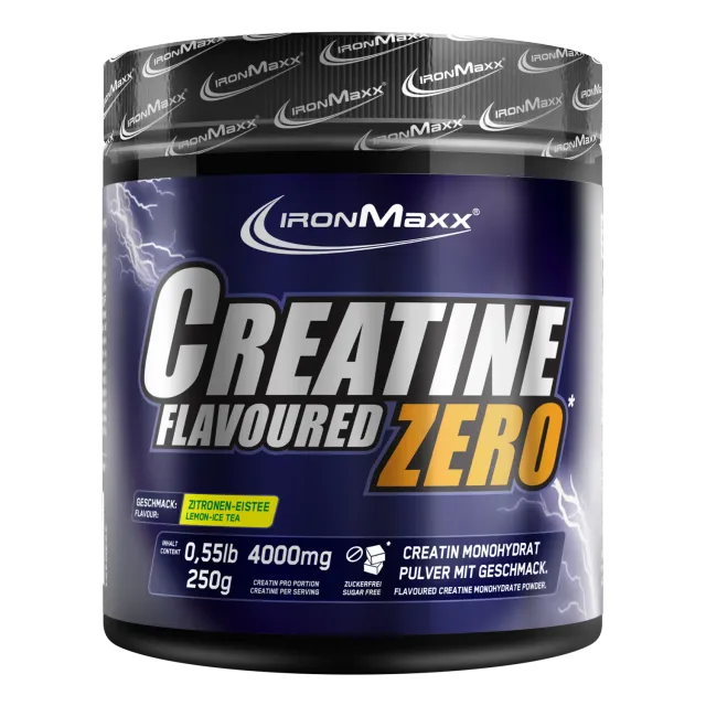 IronMaxx Creatine Flavoured Zero Kreatin Lemon Ice Tea 250g