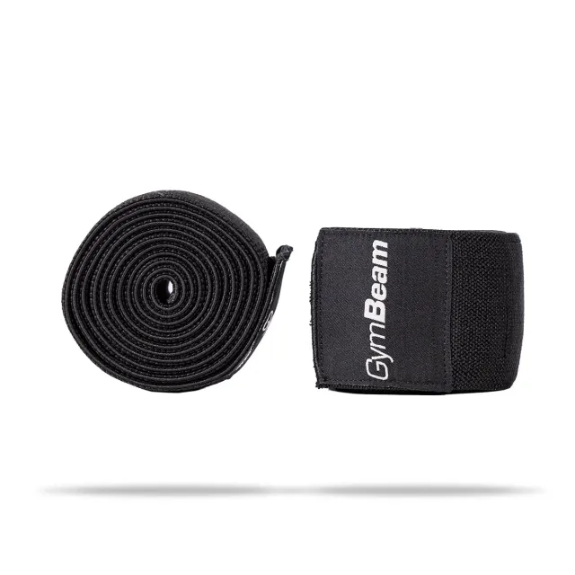 GymBeam Firm Kniebandage Schwarz stabil