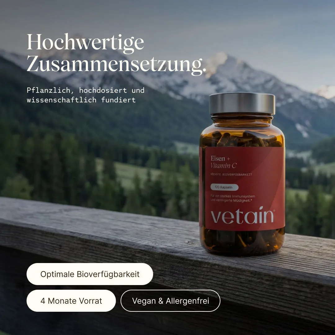 Vetain Eisen + Vitamin C Kapseln 120 Stück Bisglycinat